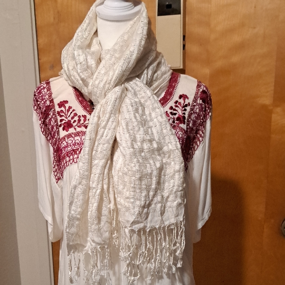Elegant Cream Scarf for Women